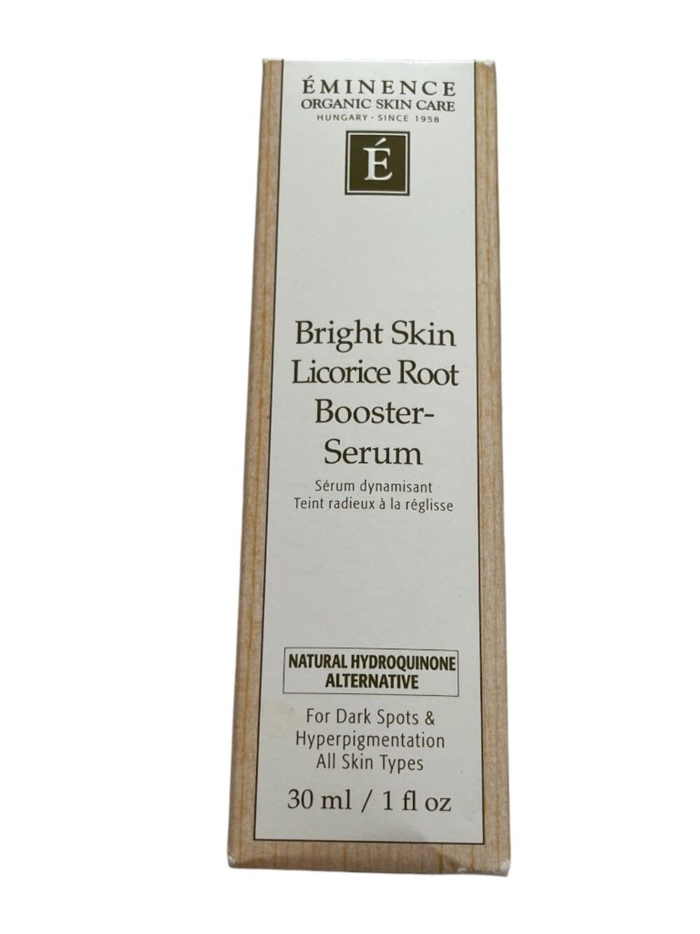 Eminence Organic Skin Care Bright Skin Licorice Root Booster Serum 30 ml / 1 oz
